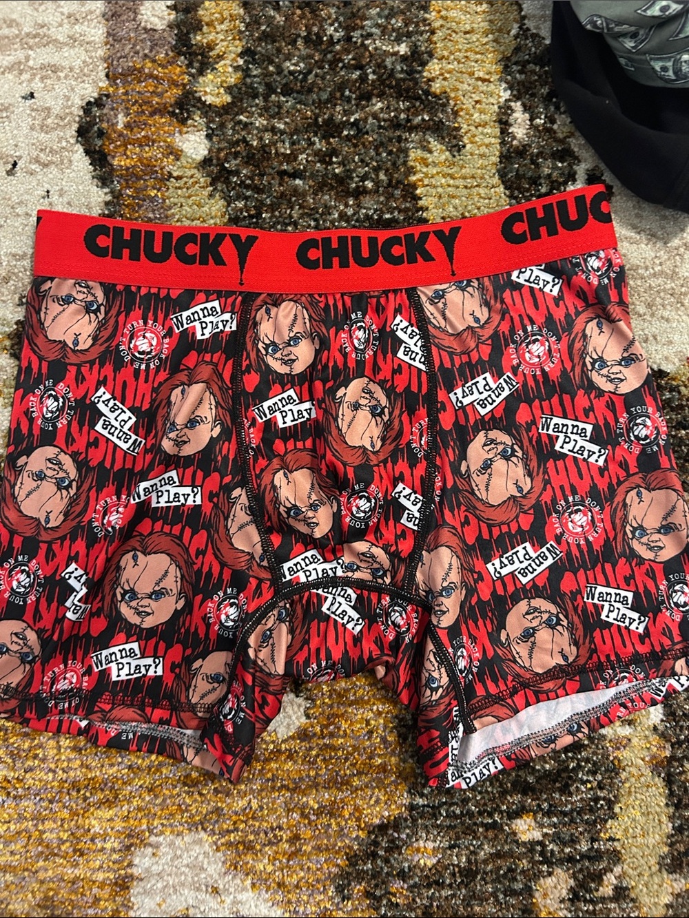 Print Red Men's Boxer Shorts